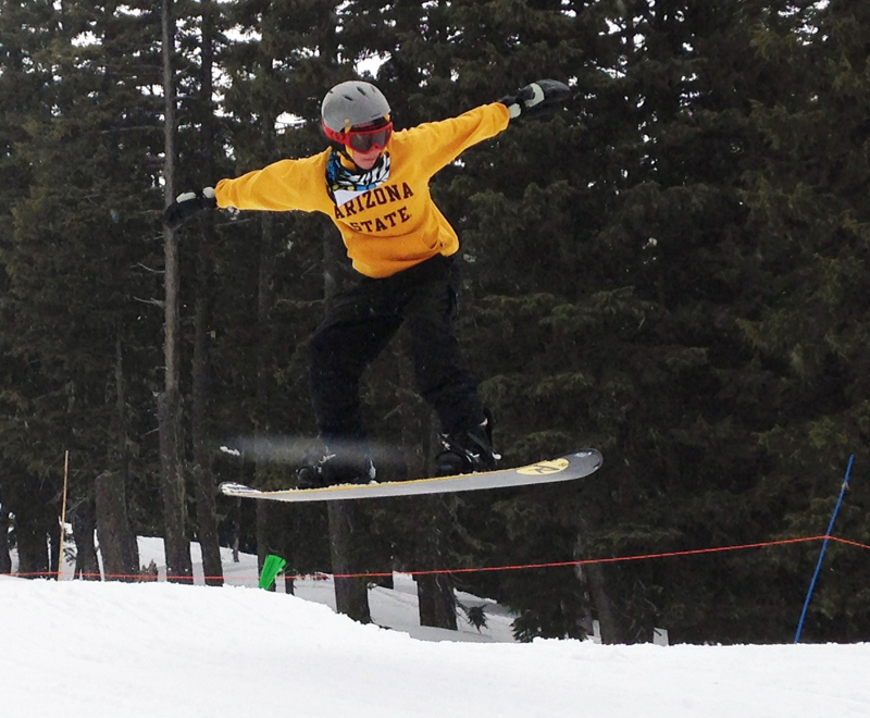 Students participate in snowboarding program